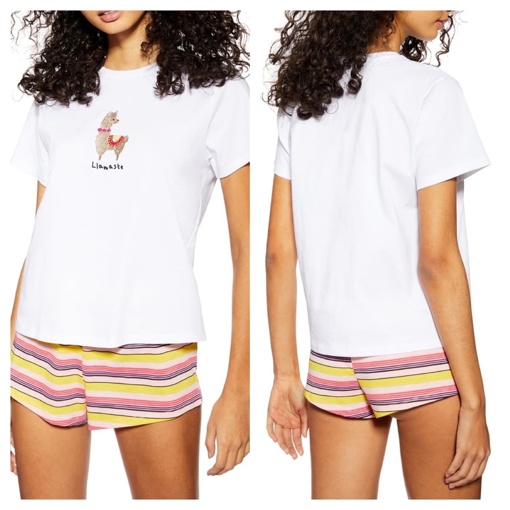 TOPSHOP Llamaste Short Pajamas